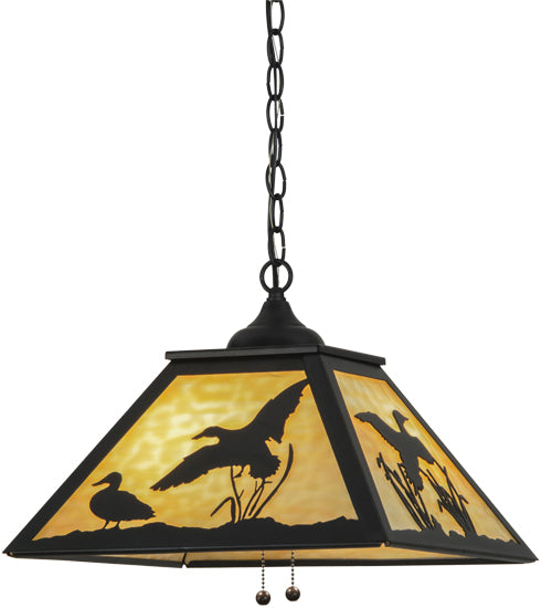 Meyda Tiffany Ducks In Flight 153287 Pendant Light - Rust
