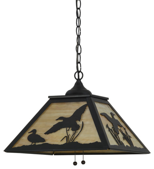 Meyda Tiffany Ducks In Flight 153287 Pendant Light - Rust
