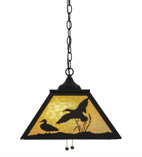 Meyda Tiffany Ducks In Flight 153287 Pendant Light - Rust
