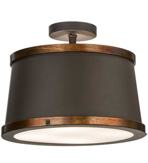 Meyda Tiffany Cilindro 153345 Ceiling Light - Vintage Copper,Oil Rubbed Bronze