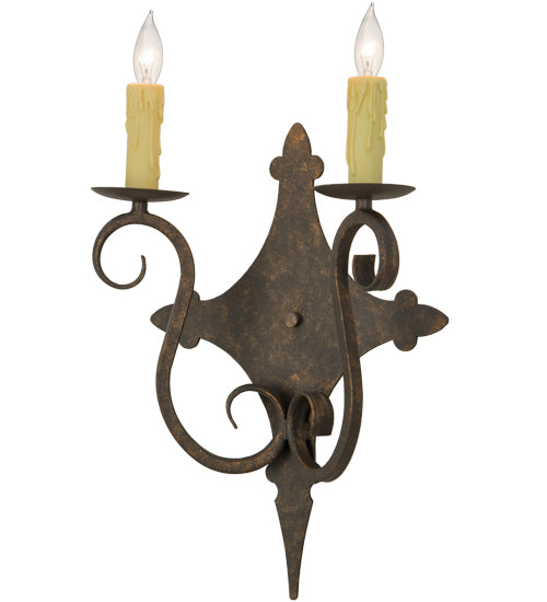 Meyda Tiffany Angelique 153385 Wall Light - Rust