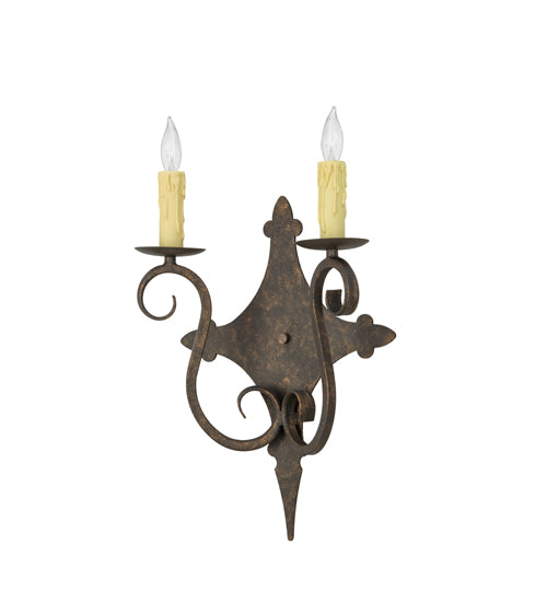 Meyda Tiffany Angelique 153385 Wall Light - Rust