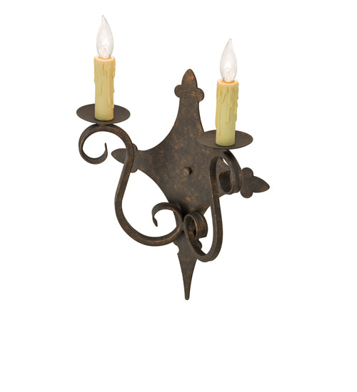 Meyda Tiffany Angelique 153385 Wall Light - Rust