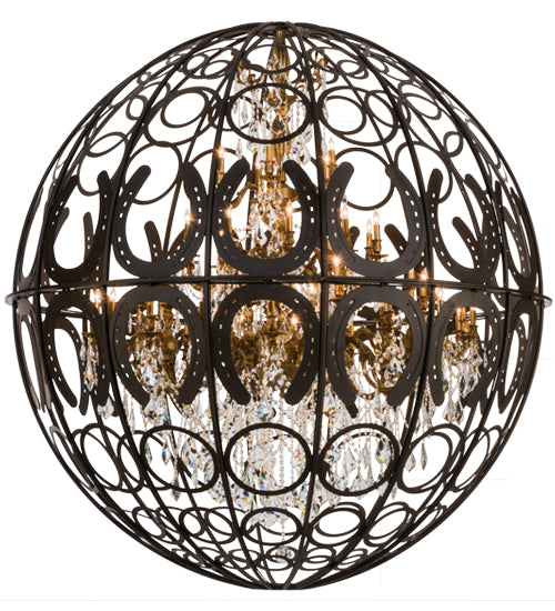 Meyda Tiffany Equestriana 153398 Chandelier Light - Oil Rubbed Bronze