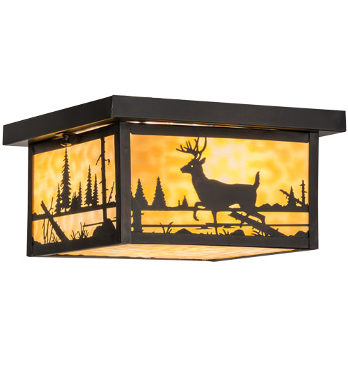 Meyda Tiffany Hyde Park 153550 Ceiling Light - Craftsman Brown