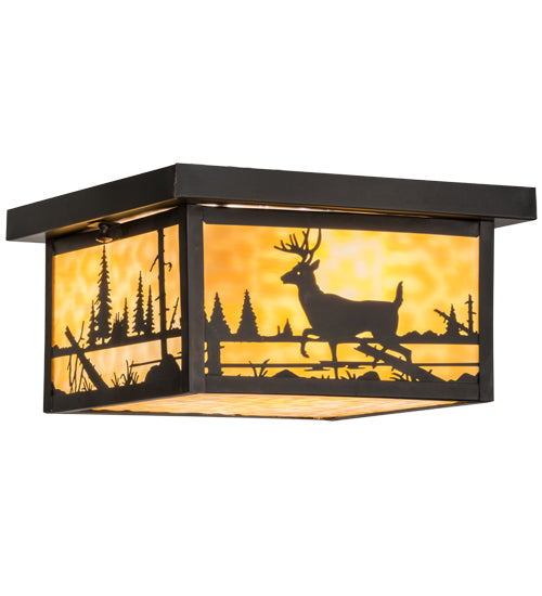 Meyda Tiffany Hyde Park 153550 Ceiling Light - Craftsman Brown