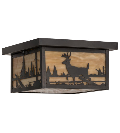 Meyda Tiffany Hyde Park 153550 Ceiling Light - Craftsman Brown