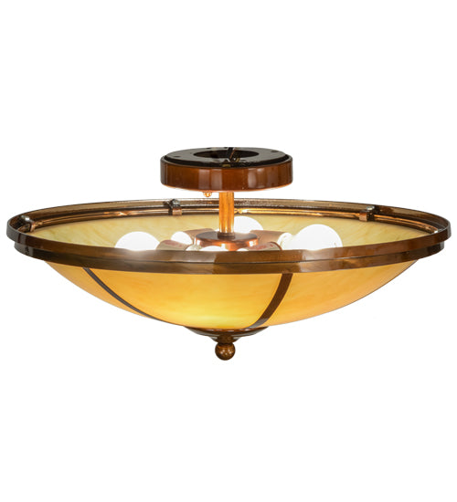 Meyda Tiffany Commerce 153553 Ceiling Light - Transparent Copper