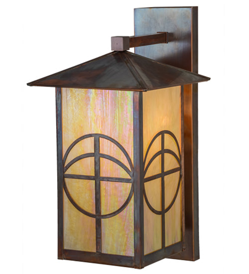 Meyda Tiffany Lighting 153624 Seneca One Light Wall Sconce Outdoor Bronze / Dark