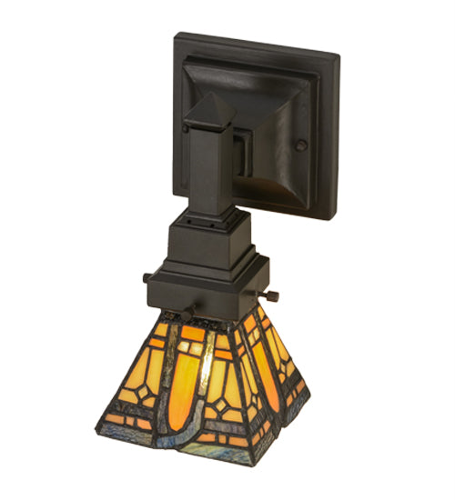 Meyda Tiffany Sierra Prairie Mission 153637 Wall Light - Mahogany Bronze