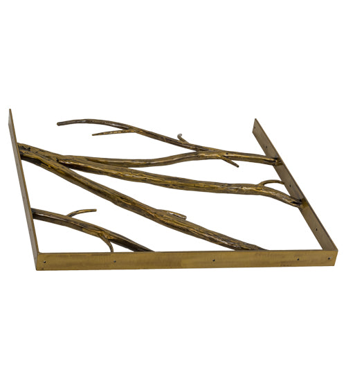 Meyda Tiffany Lighting 153688 Branches Handrail Home Decor Gold, Champ, Gld Leaf