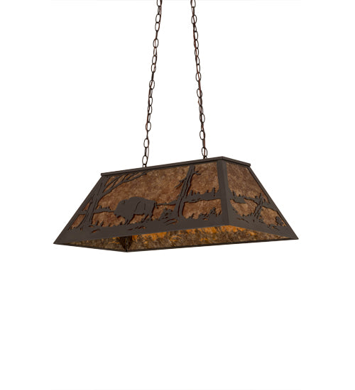 Meyda Tiffany Buffalo At Lake 15373 Pendant Light - Timeless Bronze