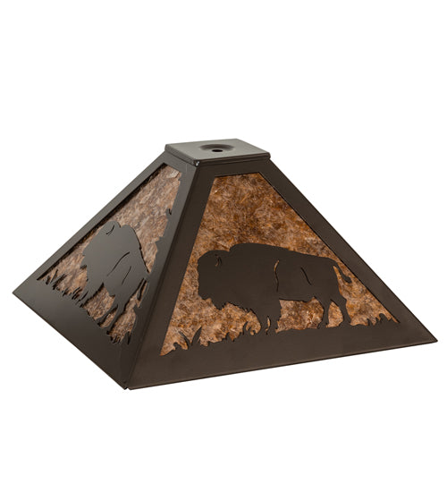 Meyda Tiffany Lighting 15379 Buffalo Shade Lamp Shade Timeless Bronze