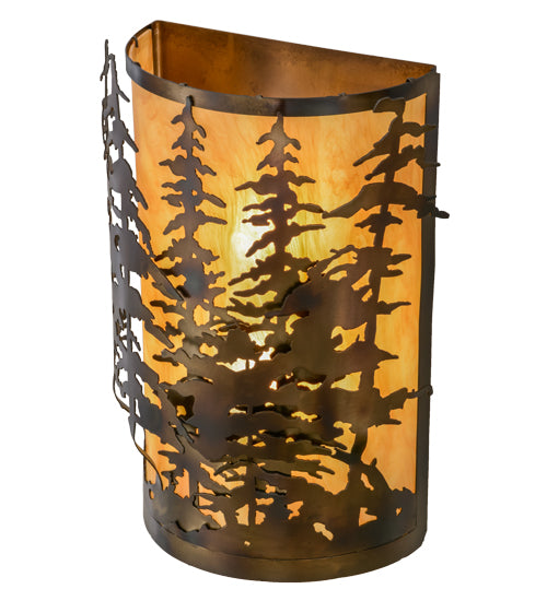 Meyda Tiffany Tall Pines 153841 Wall Light - Antique Copper