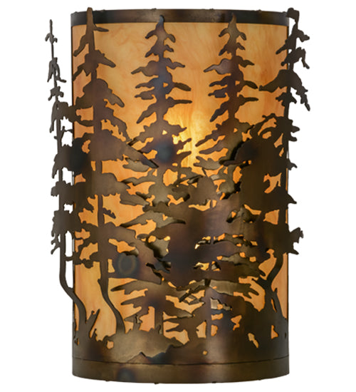 Meyda Tiffany Tall Pines 153841 Wall Light - Antique Copper