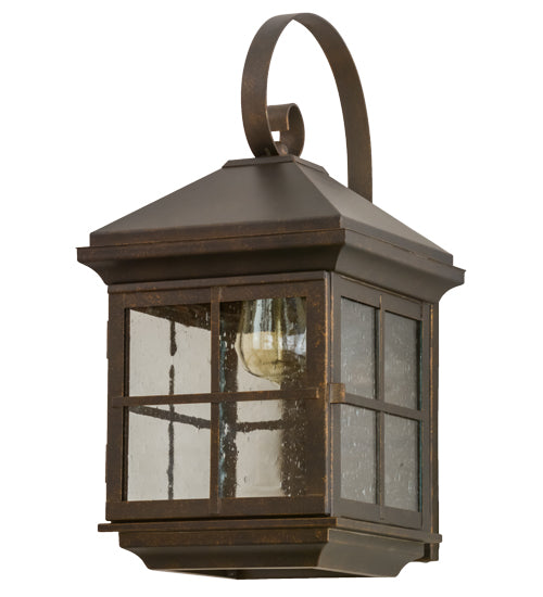 Meyda Tiffany Lighting 153912 Myles One Light Wall Sconce Outdoor Bronze / Dark