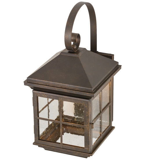 Meyda Tiffany Lighting 153912 Myles One Light Wall Sconce Outdoor Bronze / Dark