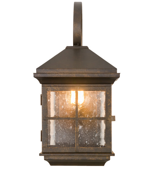 Meyda Tiffany Lighting 153912 Myles One Light Wall Sconce Outdoor Bronze / Dark