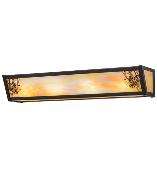 Meyda Tiffany Winter Pine 153925 Bath Vanity Light 26 in. wide - Timeless Bronze