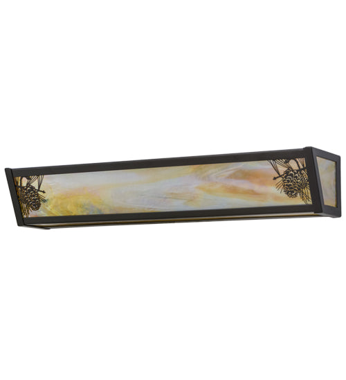 Meyda Tiffany Winter Pine 153925 Bath Vanity Light 26 in. wide - Timeless Bronze