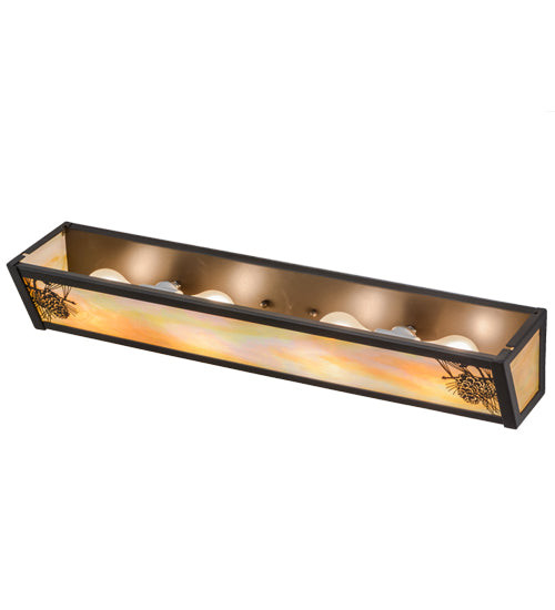 Meyda Tiffany Winter Pine 153925 Bath Vanity Light 26 in. wide - Timeless Bronze