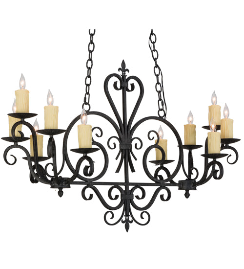 Meyda Tiffany Kenneth 153936 Chandelier Light - Antique Iron Gate