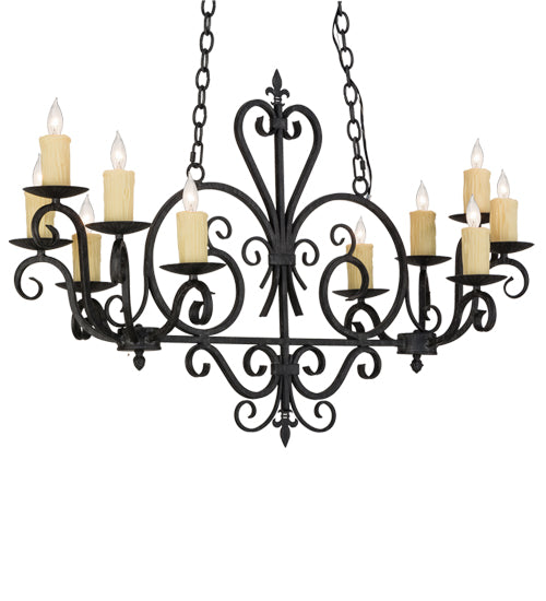 Meyda Tiffany Kenneth 153936 Chandelier Light - Antique Iron Gate