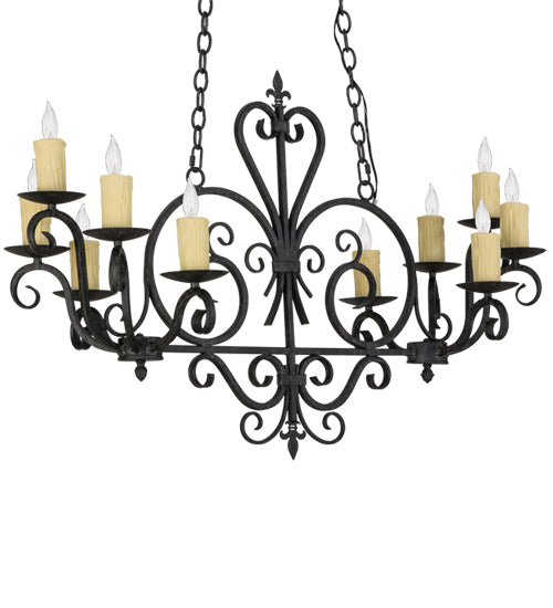 Meyda Tiffany Kenneth 153936 Chandelier Light - Antique Iron Gate