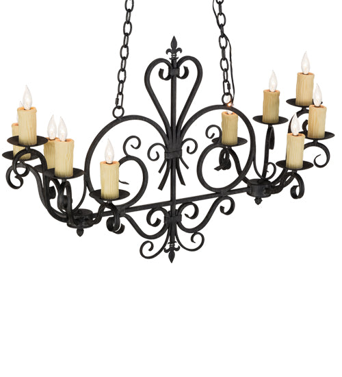 Meyda Tiffany Kenneth 153936 Chandelier Light - Antique Iron Gate
