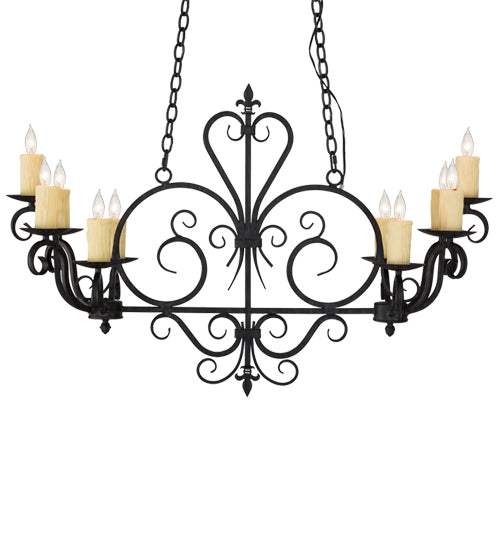 Meyda Tiffany Kenneth 153936 Chandelier Light - Antique Iron Gate