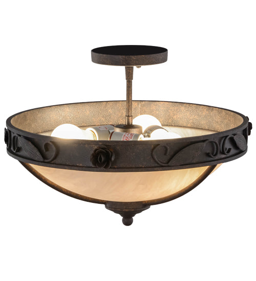 Meyda Tiffany Arabesque 153947 Ceiling Light - Rust,Copper
