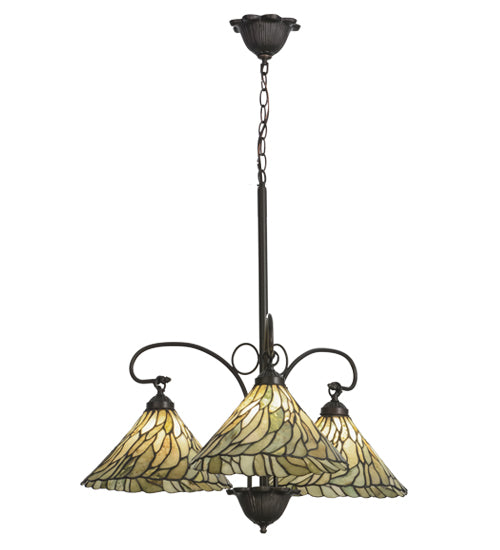 Meyda Tiffany Willow 153966 Chandelier Light - Mahogany Bronze