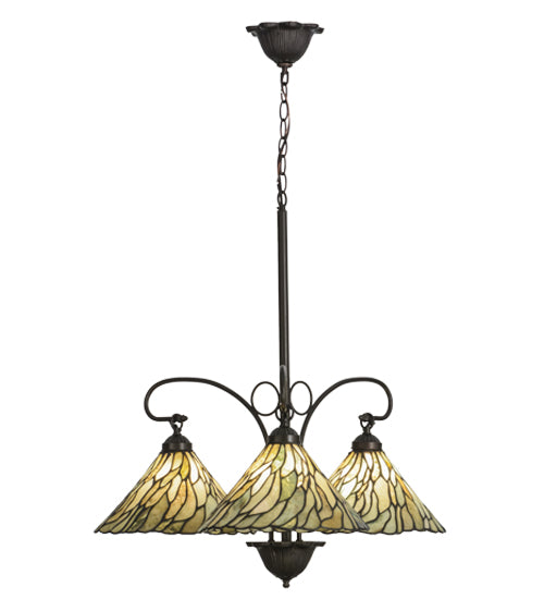 Meyda Tiffany Willow 153966 Chandelier Light - Mahogany Bronze