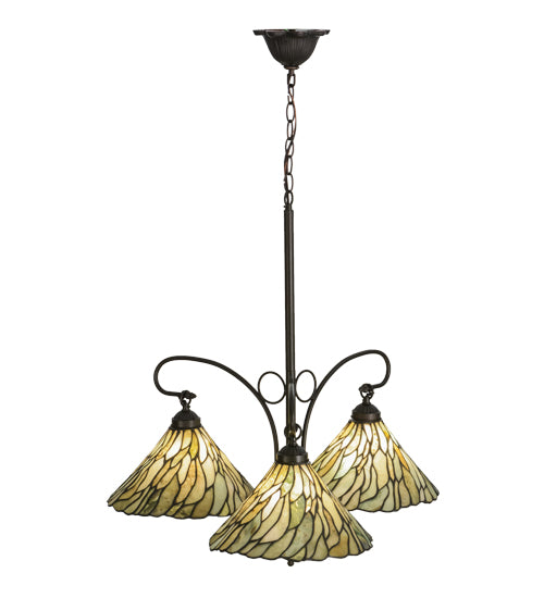 Meyda Tiffany Willow 153966 Chandelier Light - Mahogany Bronze