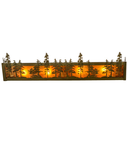 Meyda Tiffany Tall Pines 153968 Bath Vanity Light 31 in. wide - Antique Copper