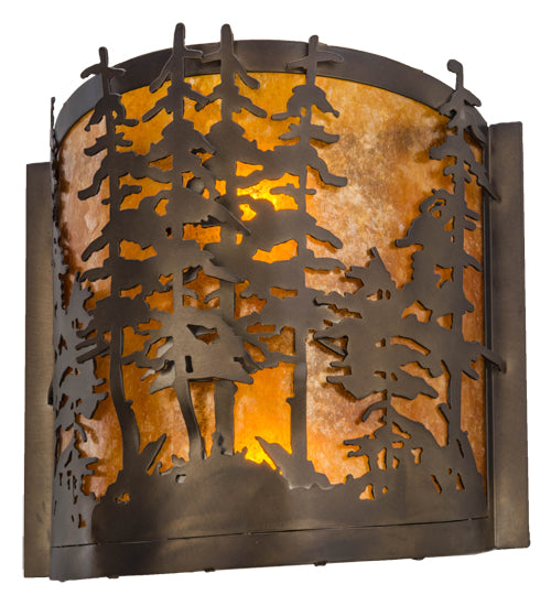 Meyda Tiffany Tall Pines 153975 Wall Light - Antique Copper