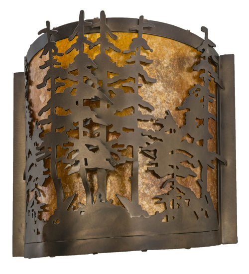 Meyda Tiffany Tall Pines 153975 Wall Light - Antique Copper