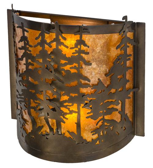 Meyda Tiffany Tall Pines 153975 Wall Light - Antique Copper