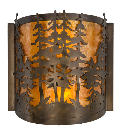 Meyda Tiffany Tall Pines 153975 Wall Light - Antique Copper