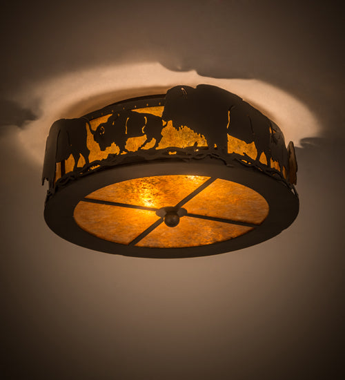 Meyda Tiffany Buffalo 15399 Ceiling Light - Timeless Bronze