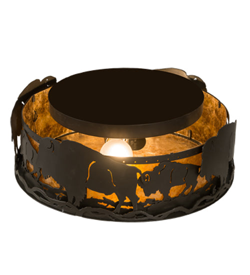 Meyda Tiffany Buffalo 15399 Ceiling Light - Timeless Bronze