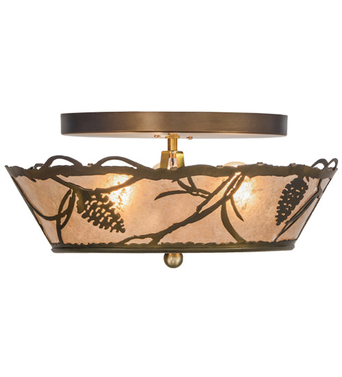 Meyda Tiffany Whispering Pines 154080 Ceiling Light - Antique Copper