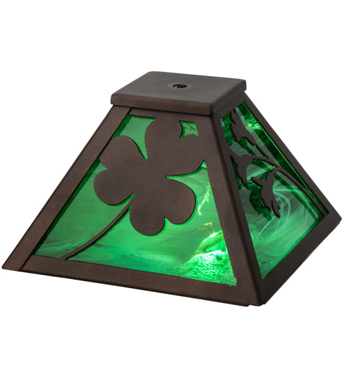 Meyda Tiffany Lighting 154094 Shamrock Shade Lamp Shade Bronze / Dark