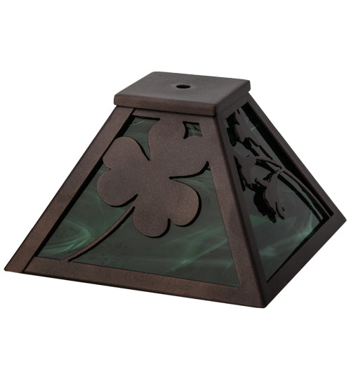 Meyda Tiffany Lighting 154094 Shamrock Shade Lamp Shade Bronze / Dark