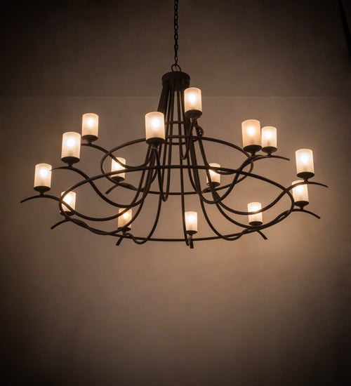 Meyda Tiffany Octavia 154234 Chandelier Light - Craftsman Brown
