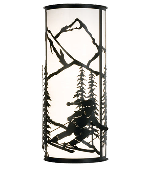 Meyda Tiffany Alpine 15427 Wall Light - Black/White Acrylic