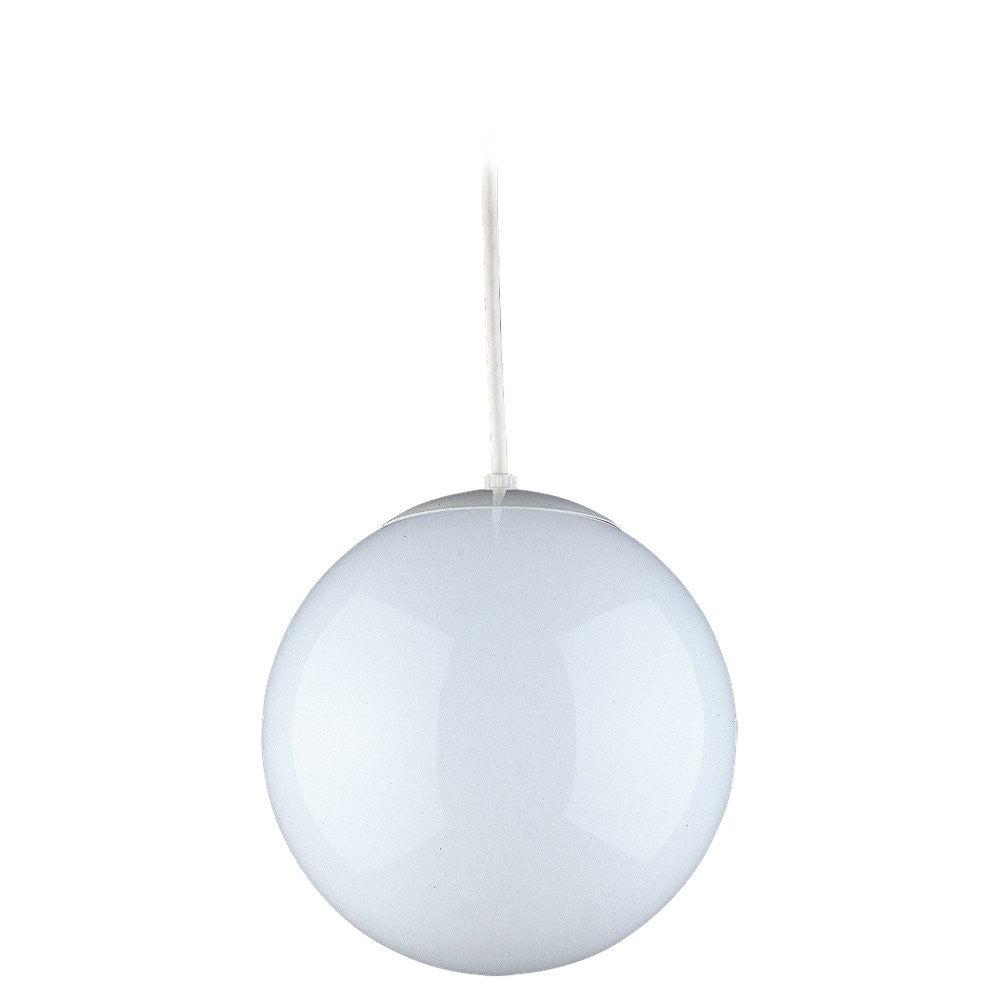 Visual Comfort Studio Leo - Hanging Globe 6018-15 Pendant Light - White