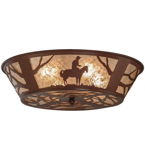 Meyda Tiffany Cowboy 15438 Ceiling Light - Rust