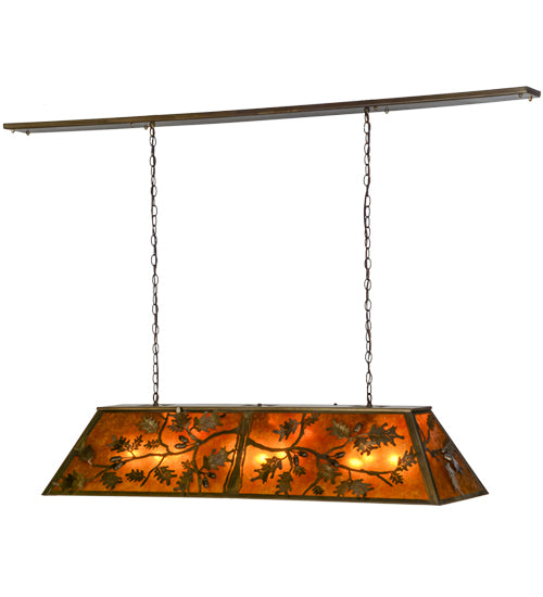 Meyda Tiffany Oak Leaf & Acorn 154388 Pendant Light - Antique Copper