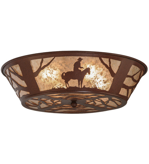 Meyda Tiffany Cowboy 15438 Ceiling Light - Rust